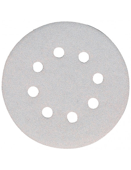10 Disques abrasifs Ø 125 mm auto-agrippant 8 trous (multi-matériaux) Grain 120 MAKITA P-33386