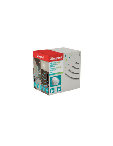 Détecteur de mouvement autonome ECO1 3 fils avec neutre IP55 en saillie LEGRAND 048946