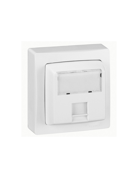Prise RJ45 catégorie 5e FTP Appareillage saillie complet blanc LEGRAND 086061