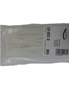 100 Colliers Colring incolores à dentures intérieures avec identifications largeur 4,6mm et longueur à plat 180mm LEGRAND 032063