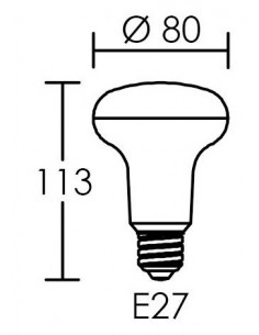 Lampe Réflecteur Led R80 E27 12,1 Watts 2700K 15000H ARIC 2963 2