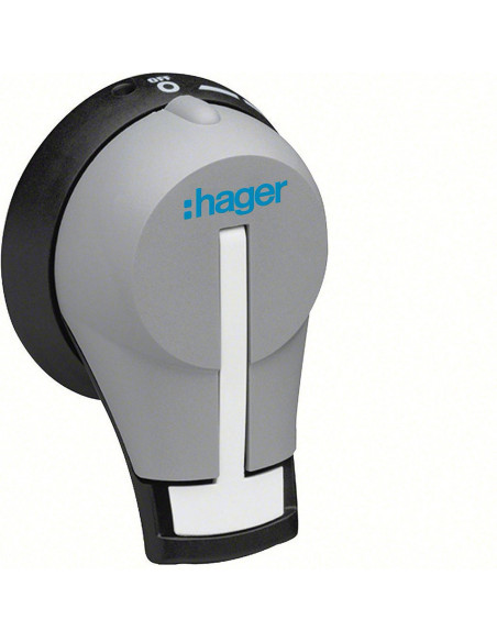 Commande débrochable sur porte p HA406N-407-408-964N-966N verrouillable HAGER HZC001