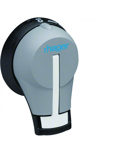Commande débrochable sur porte p HA406N-407-408-964N-966N verrouillable HAGER HZC001