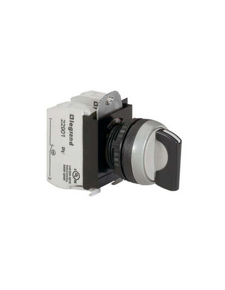 Bouton tournant non lumineux à manette IP69 Osmoz complet 3 positions fixes LEGRAND 023731