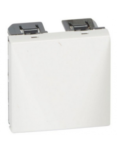 Sortie de câbles Mosaic 2 modules avec serre-câbles pour câble Ø12mm maximum et Ø4mm minimum blanc LEGRAND 099644 2