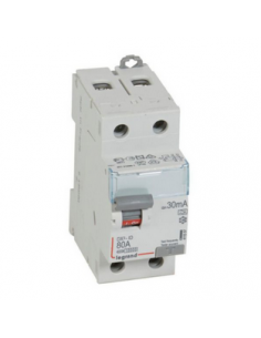 Interrupteur différentiel DX³-ID arrivée haute et départ bas à vis 2 Pôles 230V 80A Type A 30mA 2 modules LEGRAND 411557 2