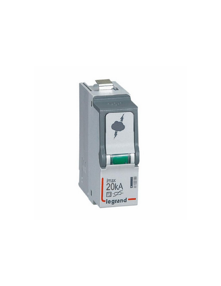 Cassette de remplacement pour parafoudre basse tension typeT2 Imax 20kA LEGRAND 412297