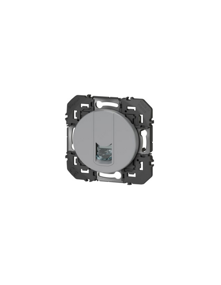 Prise blindée RJ45 catégorie 6 STP Dooxie finition alu LEGRAND 600475