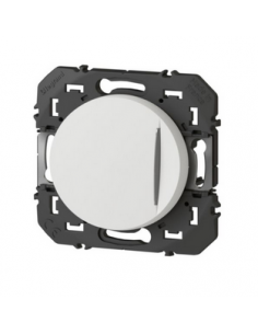 Poussoir simple avec voyant lumineux Dooxie 6A 250V~ finition blanc LEGRAND 600016 2