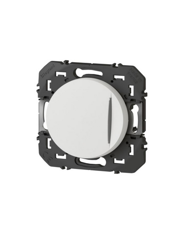 Poussoir simple avec voyant lumineux Dooxie 6A 250V~ finition blanc LEGRAND 600016