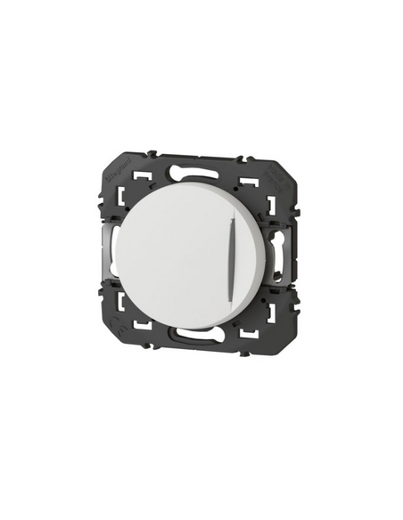 Poussoir simple avec voyant lumineux Dooxie 6A 250V~ finition blanc LEGRAND 600016