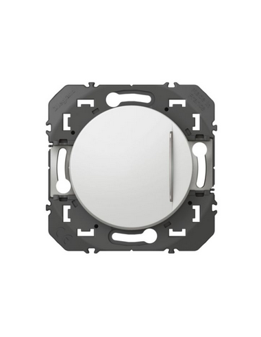 Poussoir simple avec voyant lumineux Dooxie 6A 250V~ finition blanc LEGRAND 600016