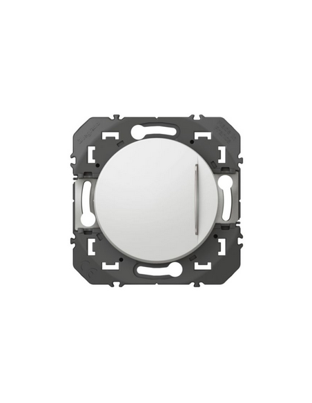 Poussoir simple avec voyant lumineux Dooxie 6A 250V~ finition blanc LEGRAND 600016