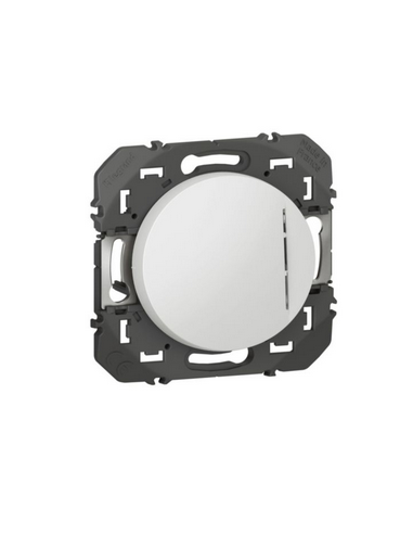 Poussoir simple avec voyant lumineux Dooxie 6A 250V~ finition blanc LEGRAND 600016