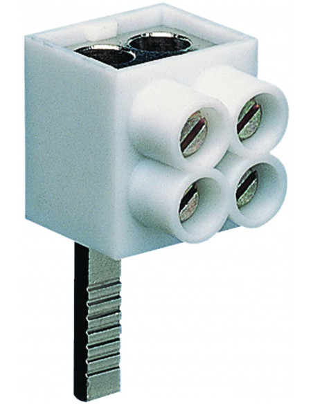 Borne de raccordement 1 Pôle languette 2 câbles 16mm² HAGER KF82A