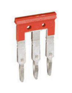 Peigne pour 3 blocs de jonction à vis ou ressort viking 3 pas 8mm rouge LEGRAND 037507