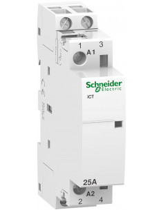 Contacteur auxiliarisable Acti9 iCT  2 Pôles 25A 2NO 230/240Vca 50Hz SCHNEIDER A9C24732