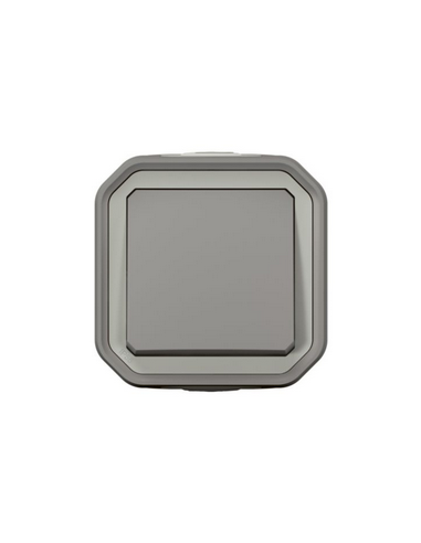 Poussoir NO Plexo complet saillie gris LEGRAND 070009