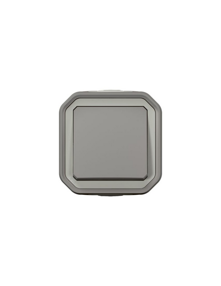 Poussoir NO Plexo complet saillie gris LEGRAND 070009