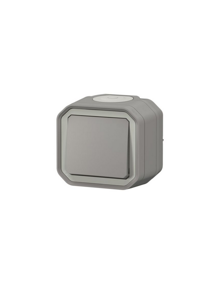 Poussoir NO Plexo complet saillie gris LEGRAND 070009