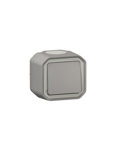 Poussoir NO Plexo complet saillie gris LEGRAND 070009