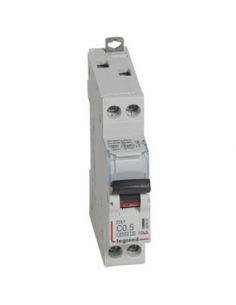 Disjoncteur DX³6000 10kA arrivée haute et départ bas à vis U+N 230V~ 0,5A courbe C 1 module LEGRAND 407691 2