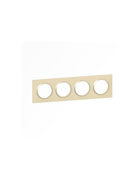 Plaque carrée Dooxie 4 postes finition dune LEGRAND 600814