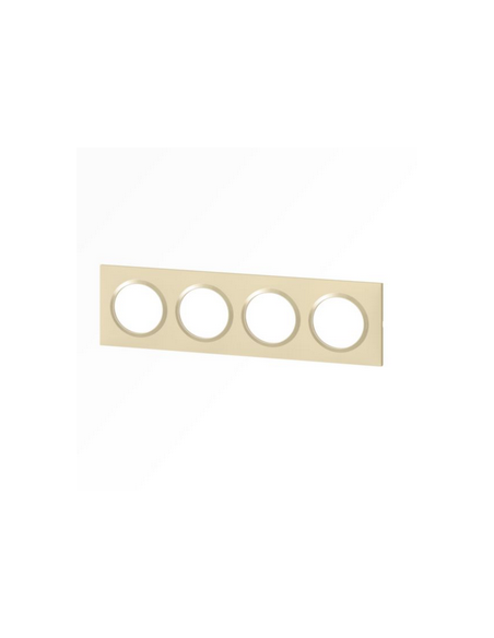 Plaque carrée Dooxie 4 postes finition dune LEGRAND 600814