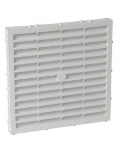 Grille d'aération spéciale façade à sceller à combinaison carrée blanc NICOLL M164