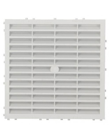 Grille d'aération spéciale façade à sceller à combinaison carrée blanc NICOLL M164
