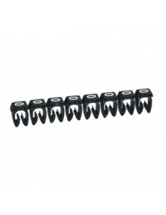 1200 Repères CAB 3 pour filerie 1,5mm² à 2,5mm² avec chiffre 0 noir LEGRAND 038220 2