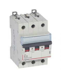 Disjoncteur DX³6000 arrivée haute et départ bas à vis 3 Pôles 400V~ 16A courbe B 3 modules LEGRAND 407532 2