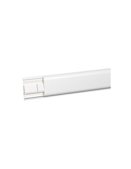 Plinthe DLPlus 120x20mm 2 compartiments 1 couvercle longueur 2m blanc LEGRAND 030089