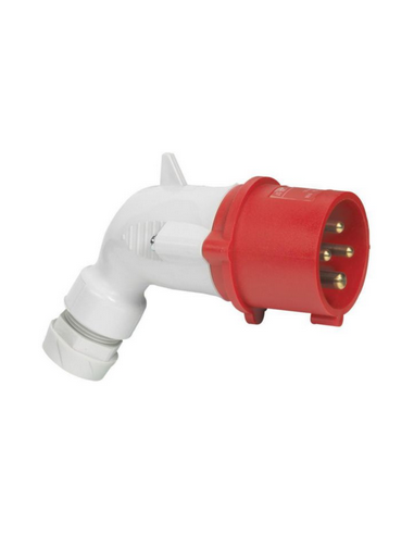 Fiche mobile coudée P17 IP44 16A 380V~ à 415V~ 3P+T LEGRAND 056457