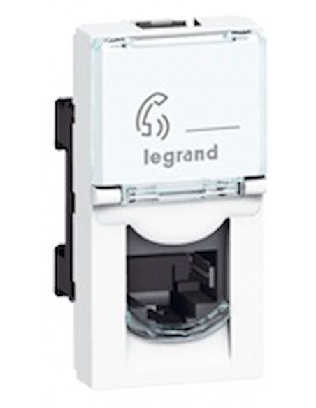 Prise RJ45 catégorie 5e FTP Mosaic 1 module blanc LEGRAND 076552