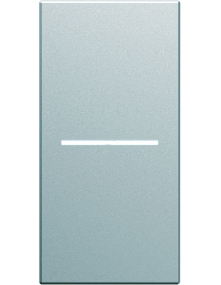 Enjoliveur interrupteur a voyant gallery 1 module titane HAGER WXD011T