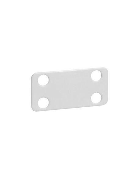 100 Plaques d'identifications blanches Colring 38,5x19mm pour colliers largeur 4,6mm maxi LEGRAND 032085