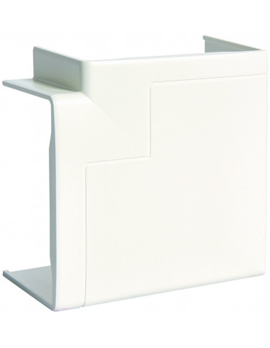 Angle plat pour goulotte d'installation GBD et GBA 50x85mm Blanc HAGER GBD5008559016