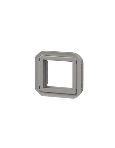 Adaptateur Plexo IP20 pour fonction Mosaic finition gris sans volet LEGRAND 069582L