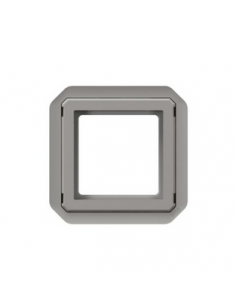 Adaptateur Plexo IP20 pour fonction Mosaic finition gris sans volet LEGRAND 069582L