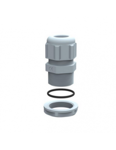 Presse-étoupe plastique IP68 filetage ISO20 gris RAL7001 LEGRAND 098003 2