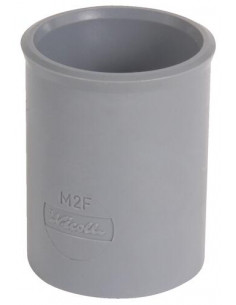 Manchon PVC butée double femelle ø40 NICOLL M2H