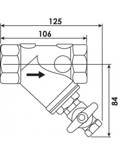 FILTRE EN BRONZE POUR EAU 2