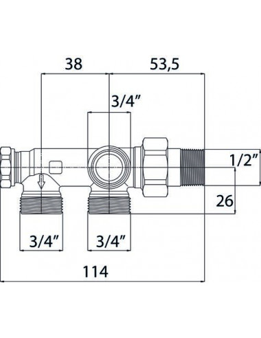 DISTRIBUTEUR MONOTUBE A RACCORDEMENT MURAL