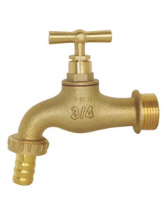 ROBINET D'ARROSAGE AVEC RACCORD AU NEZ - BRUT