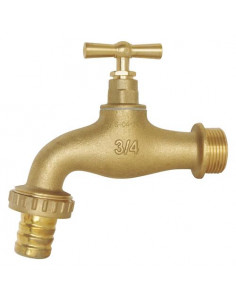 ROBINET D'ARROSAGE AVEC RACCORD AU NEZ - BRUT