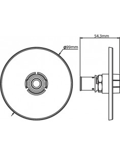 APPLIQUE ARROSAGE CHROME SERTIR PER 16 26331615 2