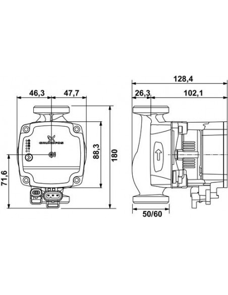 CIRCULATEURS GRUNDFOS ALPHA 1L 32 60 2832-60