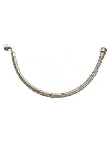 FLEXIBLE SANITAIRE 1 RACCORD MALE - 1 COUDE ECROU TOURNANT FEMELLE
