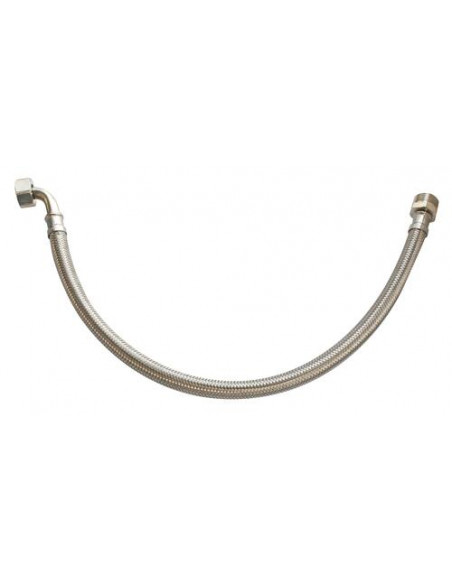 FLEXIBLE SANITAIRE 1 RACCORD MALE - 1 COUDE ECROU TOURNANT FEMELLE